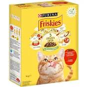 Kattmat Oxkött kyckling &amp; lever 1kg Friskies.
