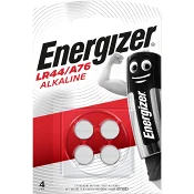 Knappcellsbatteri LR44/A76 4-p Energizer.