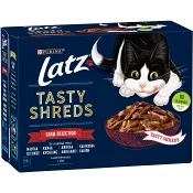 Kattmat Tasty Shreds Farm Selection 12-p 960g Latz.