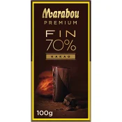 Chokladkaka Premium 70% kakao 100g Marabou.