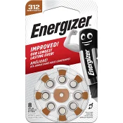 Hörapparatsbatteri 312 TL8 8-p Energizer.