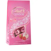 Chokladpralin LINDOR Strawberry &amp; Cream 137g Lindt.