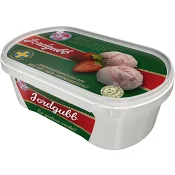 Jordgubbsgräddglass 500ml Kling Glass.
