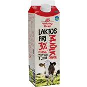 Mjölkdryck standard Laktosfri 3% 1l Falköpings Mejeri.
