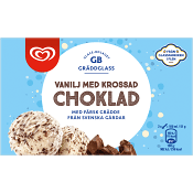 Glass Vanilj krossad choklad 500ml GB Gräddglass.
