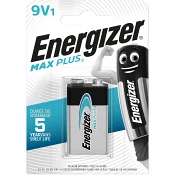 Batteri 9V 1-p Energizer Max Plus.