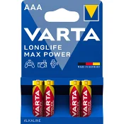 Batteri Longlife Max Power AAA 4-p.
