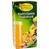 Fruktdryck Multivitamin 2l Glocken Gold.