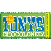 Chokladkaka Mörk Almond sea salt 180g Tony's Chocolonely.