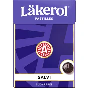 Halstabletter Salvi Sockerfri 75g Läkerol.