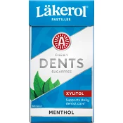 Halstabletter Dents Menthol 36g Läkerol.