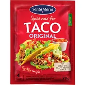 Taco Kryddmix Original Mild 28g Santa Maria.
