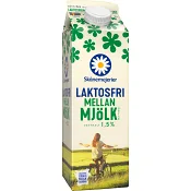 Mellanmjölk Laktosfri 1,5% 1l Skånemejerier.