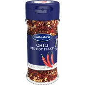 Chilipeppar Red Hot Flakes 28g Santa Maria.