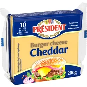 Burger Toast Cheddar 200g President.