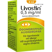 Livostin Ögondroppar 0,5mg/ml 4ml Livostin.