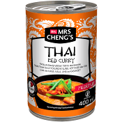 Grytbas Thai red curry Het 400ml Mrs Chengs.