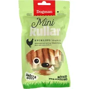Minirullar med kyckling 80g Dogman.