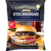 Kycklingburgare Fryst 8-p 760g Guldfågeln.