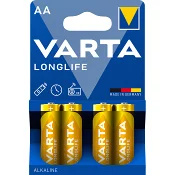 Batteri Longlife AA 4-p.