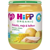 Potatis majs &amp; kalkon Från 6m Eko 190g Hipp.