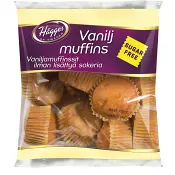 Vaniljmuffins Sockerfri 200g Hägges.