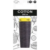 Sytråd mörkgrå bomull 200m Falk.