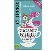 Vitt Te Raspberry Ekologiskt 34g Clipper.