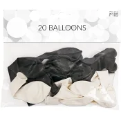 Ballonger Svart/vit.