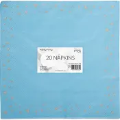 Servetter blå 20p Pictura.