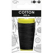 Sytråd svart bomull 500m Falk.