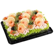 Smörgåstårta lax &amp; räkor 6 bitar 2,1 kg Green hill.