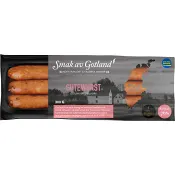 Grillkorv Gutewurst 76% Kötthalt 300g Smak av Gotland.