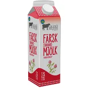 Standardmjölk 3% 1l Grådö Mejeri.
