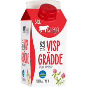 Vispgrädde 40% 3dl Grådö Mejeri.