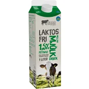 Mellanmjölk 1,5% Laktosfri 1l Grådö Mejeri.