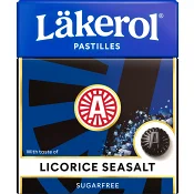 Halstabletter Licorice Seasalt 25g Sockerfri Läkerol.