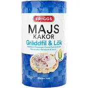 Majskakor Gräddfil &amp; lök 125g Friggs.