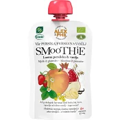 Barnmat Smoothie Persika &amp; granatäpple Klämmis 6m 100g KRAV Alex &amp; Phil.
