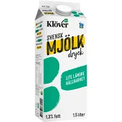 Mjölkdryck längre hållbarhet 1,3% 1,5l Klöver®.