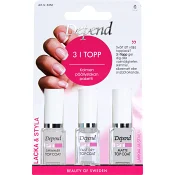 Top Coat 3 i Topp 1-p Depend.