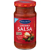 Chunky salsa Hot 230g Santa Maria.