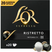 Kaffekapslar Espresso 11 Ristretto 20- p L'Or.