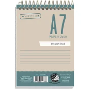 Spiralblock A7 50 Blad 2st Writer.