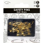 Säkerhetnål mässing, 30-pack.