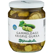 Gammeldags Krispig Gurka 580g Björnekulla.