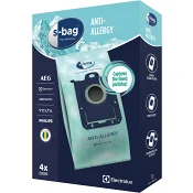 Dammsugarpåse E206S s-bag® Anti-Allergy 4-p Electrolux.