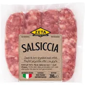 Färskkorv Salsiccia 96% Kötthalt 200g Zeta.