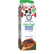 Fruktyoghurt Skogsbär 2,4% 1000g Skånemejerier.