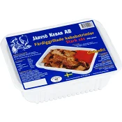 Färdiggrillad kebab med stark sås 350g Järvsö Kebab.